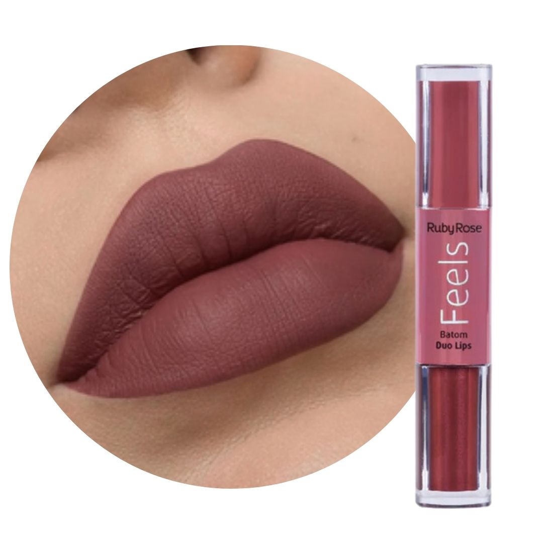 Labial Líquido Duo Ruby Rose