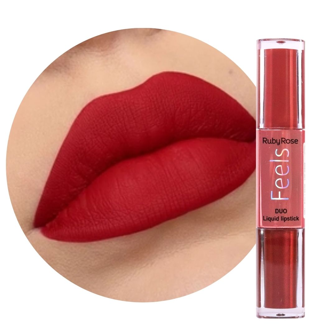 Labial Líquido Duo Ruby Rose