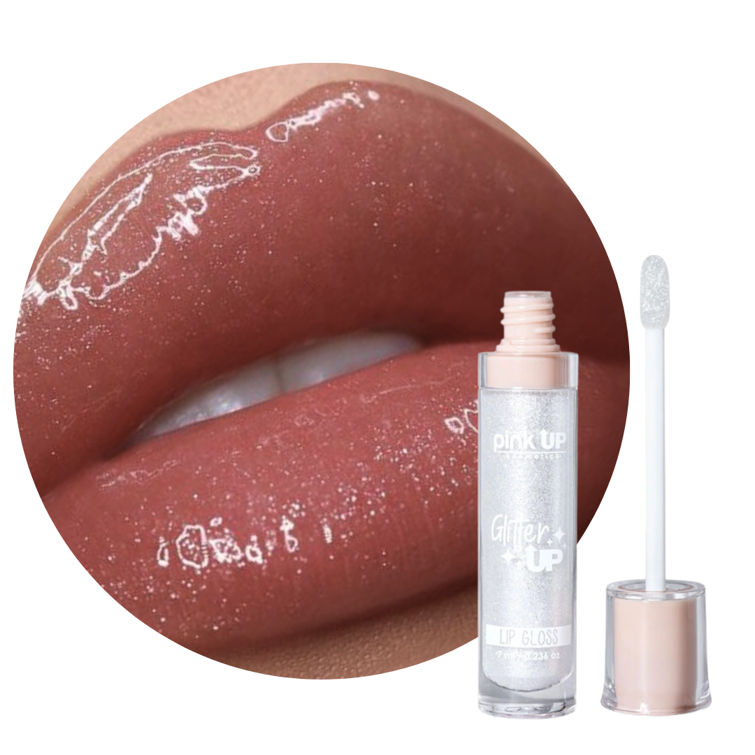 Lip Gloss Glitter Pink Up